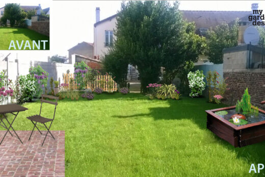 Creating a square garden in Ile de France