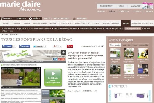 we&#8217;re featured in Marie Claire Maison ;)